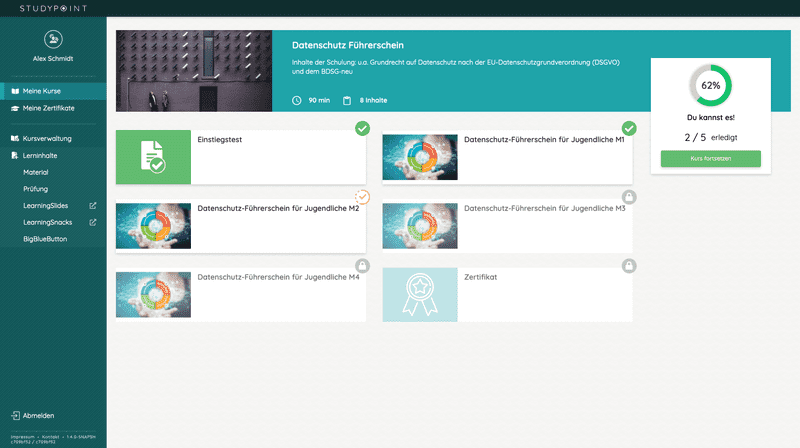 Kurs - Schüleransicht
