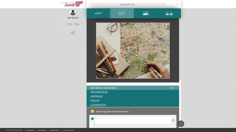 Learning Snacks - Editor